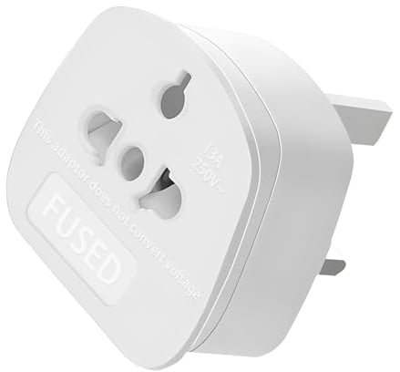 European to UK Plug Adapter US to UK Power Adaptor,US to UK Travel Adapter,13A 250V World Global Appliance Converter for the Visitor from USA, EU, Australia, Thailand, Canada, Japan,China.