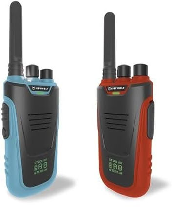 KIDYWOLF Walkie-Talkies mit Taschenlampe blau/rot