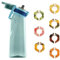 Air Gourde Bouteille 700ML avec 7 dosettes aromatisées, Fraise Pêche Banane Bouteille d'eau aromatisée sans BPA Bouteille d'eau aromatisée sans paille - 0 Sugar 0 Crie et tasse d'eau (Bleu-2)