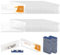 EFUTURETIME 60er-Set Namensschilder Magnetisch, 75 x 32 mm, Transparent Kunststoff Namensschild Magnet für Kleidung, Name Tag Magnet mit 3 Punkt starkem Magnet Selbstklebend