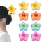 JASFLY Clips de Garras de Flores,8 Piezas Pinza Pelo Flor,Fuerte Antideslizante Flor Pinzas Pelo Mujer,Pinzas Pelo Mujer Flor Para Niñas Mujeres Para Fiestas Diarias y Viajes (4 Colores)
