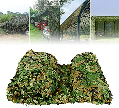 Kozivmo Filet de camouflage - Vert armée - Brise-vue pour camping, chasse militaire, tir, décoration de jardin, protection solaire - 4 x 6 m
