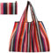 Runmeihe Wiederverwendbare Einkaufstaschen, große Kapazität Regenbogen Tote Einkaufstaschen, passt in die Tasche waschbar faltbar Eco Friendly Duty Shopping HandyBag (Multicolour Rainbow C)