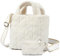 Myhozee Plüsch Umhängetasche Damen Klein Tote Bag - Teddy Fleece Tasche Kleiner Handtasche Leicht Furry Bag Schultertasche Kunstfell Flauschig Henkeltaschen Winter Crossbody Bag für Damen Mädchen