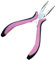 Hair Extension Pliers for Professional Use, Mini Pliers Precision Tool for Installing and Removing Hair Extensions, Ergonomic Handle, Stainless Stee (Pink)