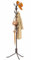 HOMIDEC Coat Stand With 21 Hooks 182 cm Antler Hook Coat Rack Free Standing 3 Tier Coat Tree Metal Clothes Hats Stand For Entryway/Hallway/Bedroom/Office Brown
