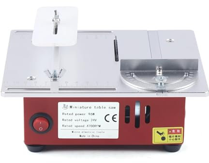 96 W Mini-Tischkreissäge, 4700 U/min, 14 mm Schnitt, for Heimwerker, kompakt und präzise einstellbar Für Trennschleifen
