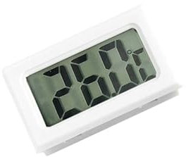 Thermomètre Piscine, Mini thermomètre numérique LCD utilisé for la sonde étanche de température du congélateur pour piscine, baignoire, aquarium(White no cable)