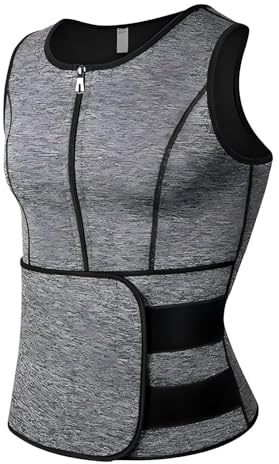 Chaleco de sudoración para hombre, sauna de neopreno, para adelgazar, cinturón de sudoración, Fitenes