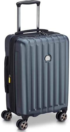 DELSEY Paris – Längengrad – Hartschalenkoffer ausziehbar – 55 cm x 35 cm x 23 cm – S – Grau