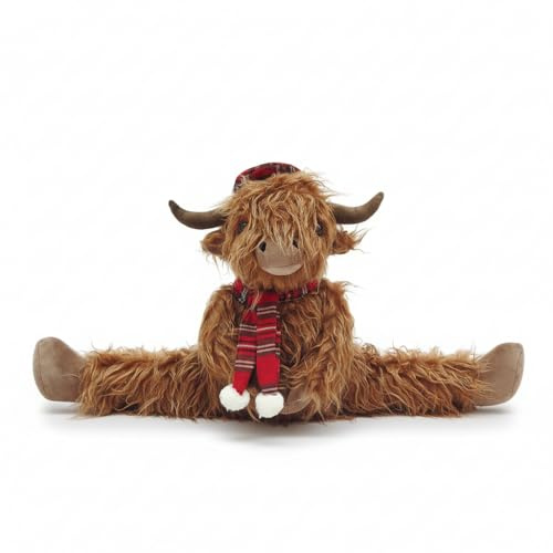 A2Z Highland Cow Door Stopper Faux - Door Stopper 1554 Highland Brown