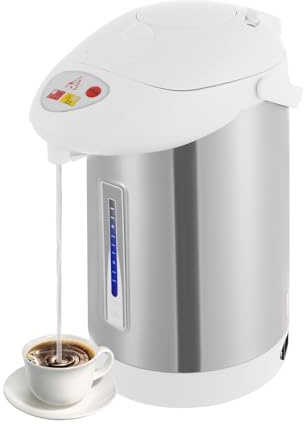 3L Thermos Électrique, Bouilloire Acier Inoxydable, Maintien Température 90°C, Distributeur D'Eau Chaude, Pichet Électrique Pour Eau Chaude, Convient Bureaux, Hôtels, Logements Étudiants, Voyages Etc
