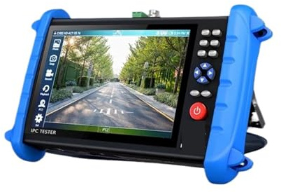 LLOOPK Fasertester, NF-722 4K 8K VGA PoE Monitor Tester IP Kamera AHD Mini 7 Zoll CFTV Kabel Testing Tool IPC722 ATCHS