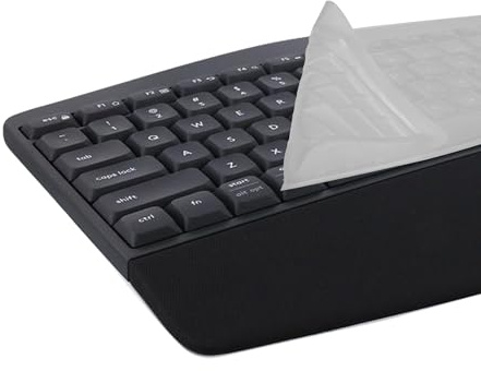 kwmobile Silikon Tastaturschutz für Logitech MK850 - QWERTY US Keyboard Cover Abdeckung - Transparent
