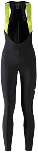 GOREWEAR Progress Thermo Cuissard à bretelles+ Femme, Black/Neon Yellow, S