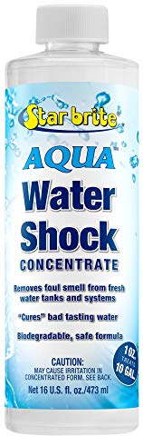 STAR BRITE Aqua Water Shock for Boats & RVs - Instant Odor & Bad Taste Remover for Potable Water, 16 Ounce (097116)