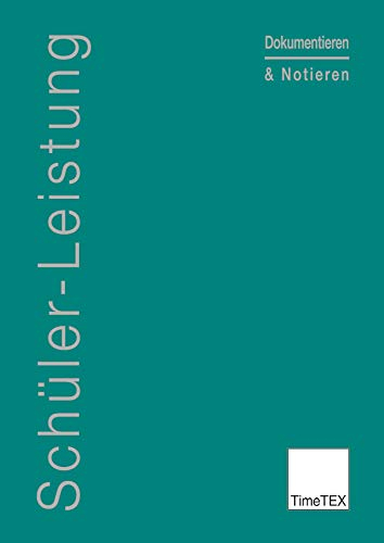 TimeTEX Schüler-Leistung - A4 - Heft - Türkis - 10777 - Schülerleistung - Dokumentieren und Notieren - Gruppentagebuch