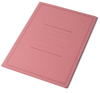Pigna, 50 Cartelle per atti Semplici senza lembi con Stampa, Linea Eco, 24,5x34,5 cm, 180 g/mq, ROSSO