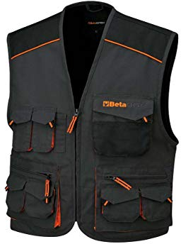 BETA Gilet Easy Twill 180 Gr, Grigio, XL