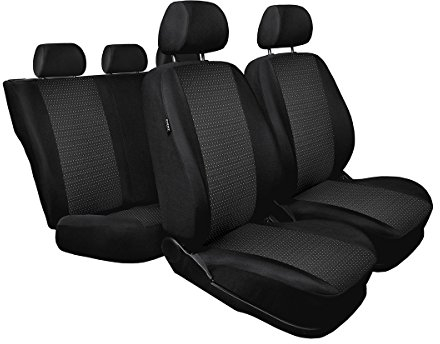 Mossa - Maßgeschneiderte Sitzbezüge Auto kompatibel mit Renault Clio III Grandtour, Hatchback (2005-2012) - Autositzbezüge Schonbezüge für Autositze - R1