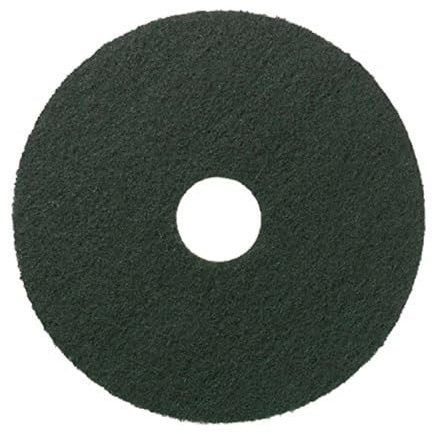 Scotch-Brite Floor Pad, Green, 381 mm, pack of 5, for scrubbing