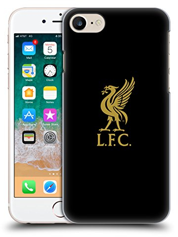 Head Case Designs Offizielle Liverpool Football Club Logo Gold Und Schwarz Liver Bird Harte Rueckseiten Handyhülle Hülle Huelle kompatibel mit Apple iPhone 7/8 / SE 2020 & 2022