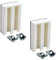 Ventanara® Universal Haftträger für Rollos und Jalousien ohne Bohren Weiß 2er Set