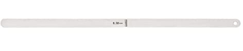 Starrett Tempered Steel Thickness Gage, 30cm Length, .50mm Thick