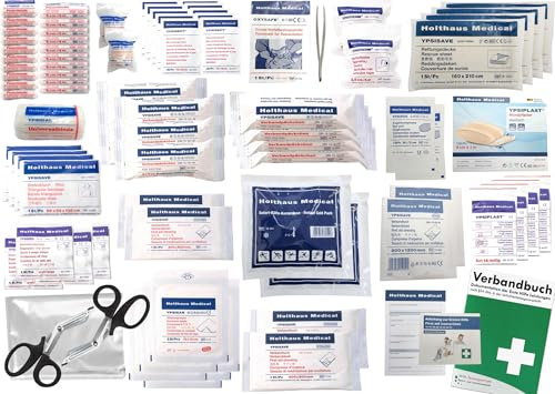 Füllsatz DIN 14142 / EN 14142 Nachfüllset für Verbandskasten Feuerwehr/RTW & Krankenwagen inkl. Notfallbeatmungshilfe