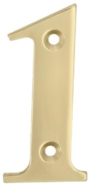 Amig - Numero di Ottone per Cinghia Serranda | Misurazione Altezza 100mm | Scrocco Elettrico Porta | Placca Copri Avvolgitore | Cassetta Postale Esterno, Numero 1, Taglia Unica, Ottone