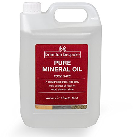 Brandon Bespoke Food Grade Pure Mineral Oil 5 Litre | Chopping Board Oil | Ideal for Wood, Slate and Stone