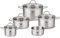 ELO 42505 Top Collection – Juego de ollas (5 Piezas, Acero Inoxidable, Plata, 52 x 27 x 25 cm