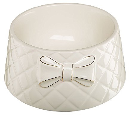 Ferplast Gemma Ceramic Feeding Bowl for Cats and Dogs, 18 x 8 cm, 0.7 Litre