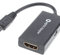 Dragon Trading® Adaptateur micro-USB vers HDMI (non compatible avec Galaxy S3/S4/Note2/Note3) Noir