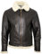 Infinity Herrencreme B3 Schaffell-Weltkrieg-2 Bomber-Leder Fliegen Fliegerjacke 3XL