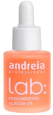 LAB: Macadamia Cuticle Nail Oil and Cuticle Treatment for Dry Brittle Dehydrated Nails - Andreia Professional - 10.5 ml