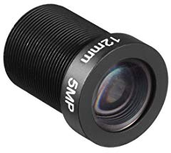 sourcing map CCTV Kameraobjektiv Linse Weitwinkel 12mm 5MP F2.0 FPV für CCD Kamera