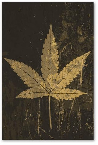 Postereck - 1820 - Hanfblatt, Pflanze Hanf Marihuana Rausch Kiffen - Spruch Schrift Wandposter Fotoposter Bilder Wandbild Wandbilder - Poster - 3:2-30,0 cm x 20,0 cm