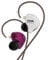 CCA C10 High-Performance in-Ear Monitor,HiFi 1DD 4BA Hybrid Five Drivers in-Ear Earphone,Zinc Alloy Shell+Resin Cavity Wired Earbuds with 0.75mm 2 Pin Gold Plated Detachable Cable(Purple, no mic)