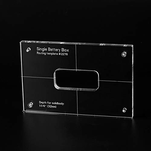 Musiclily Pro CNC Accurate Acryl Routing Schablone für Single Batteriefach