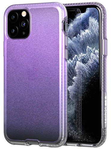 Tech21 Protective Apple iPhone 11 Pro Max Case Ultra-Thin Iridescent Back Cover with BulletShield - Pure Shimmer - Pink