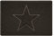 Nicoman Star Shape Embossed Entrance Door Mat Non Slip Dirt Trapper PVC Spaghetti Mat with Rubber Base, Jet Washable Quick Drying Doormat Drainage Outdoor Use Only - (Small, Brown, 60 x 40cm)