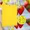 Panngu 50 Stück Gelbtafeln, Fliegenfalle Fänger Fliegenfängern Sticker für Gartenarbeit Pflanzenschutz Und Schädlingsbekämpfung Pilzmücken, Fliegende Blattläuse ect(15x20cm, Twist Krawatten enthalten)