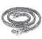YCYR 925 Sterling Silber Schmuck, Herren Vintage Handgefertigte Quadratische Byzantinische Königskette, Nordische Wikinger Mythologie Drachenkopf Talisman Halskette,6mm,60CM