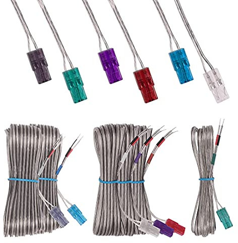 ExploreHome Set of 6 Replacement Speaker Wires/Cables Kits for Sony BDV-N9200W BDV-N9200WB BDV-N9900SH BDV-N990W BDV-N995W BDV-NF620 BDV-NF720 BDV-N7200WL SS-TSB111 SS-TSB112 Surround Sound System