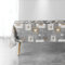 Douceur d'Intérieur Nappe Rectangle (150 x 300 cm) Augustin Gris, Polyester Imprimé