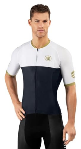 SIROKO - Radtrikot M2 Superclass - S - Marineblau/Weiß