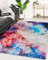 Mazovia Modern Teppich - Kurzflor Waschbar - Weich Teppich für Wohnzimmer, Schlafzimmer, Esszimmer – Teppiche Abstrakt - Bunt 160 x 230 cm