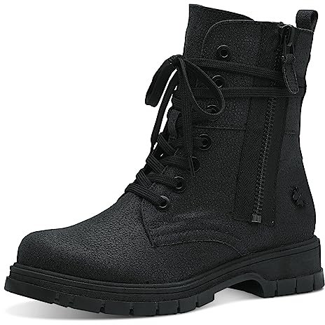 MARCO TOZZI by Guido Maria Kretschmer Damen Stiefeletten zum Schnüren Winter, Schwarz (Black), 36