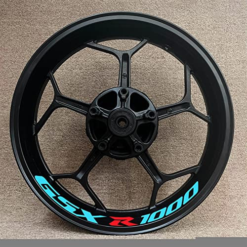 Motorrad Radnabe Aufkleber GSX-R 1000 S Felge Für Suzuki GSXR1000 GSXR/1000/S/R1000/R Reflektierender Aufkleber Felgenaufkleber(Color:4)